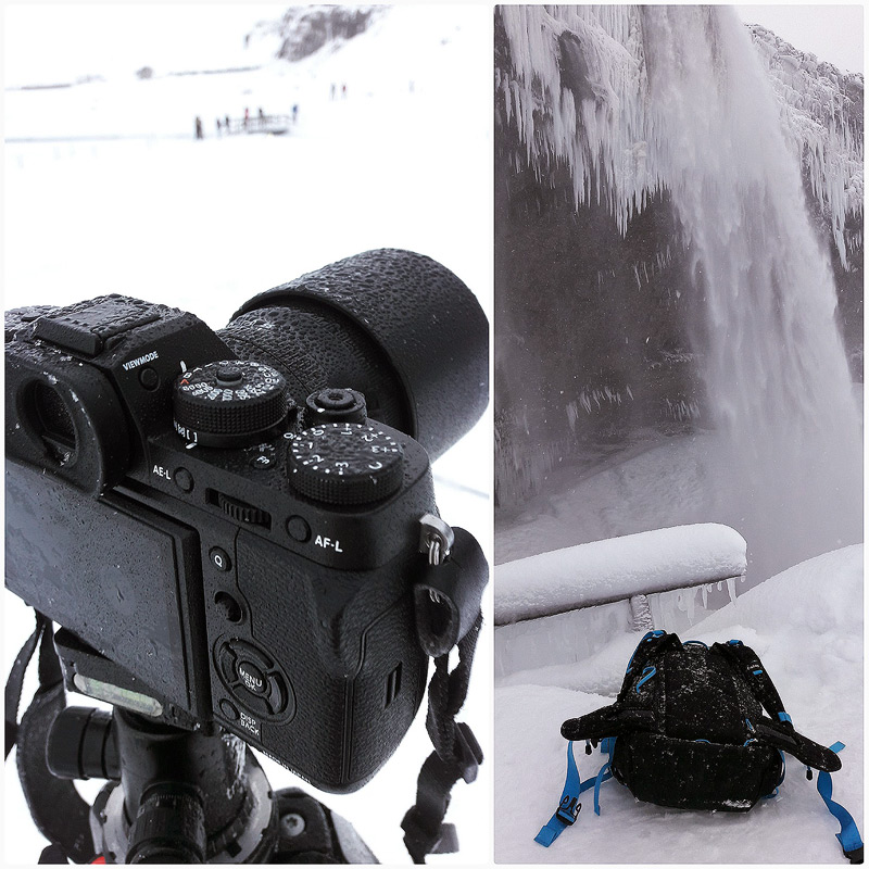 Naše foto technika a vybavení čelili často náročným zimním podmínkám. (foto mobil)