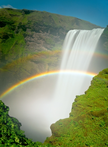 LETNÍ DUHA (Skógafoss, Island)